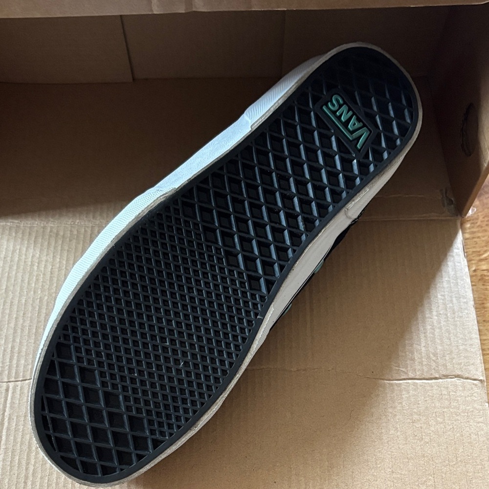 Vans Black and White Checkered Skate Shoes - Picture 3 of 5